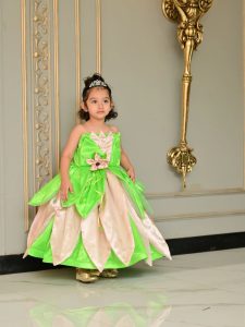 Tiana's emerald gown