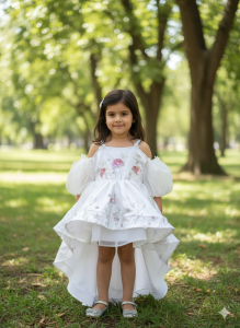 Whimsical white bloon